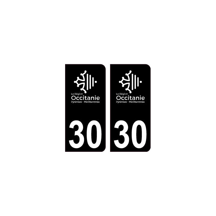 64 Pau logo sticker plate registration city