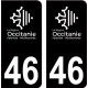 64 Pau logo adesivo piastra di registrazione city