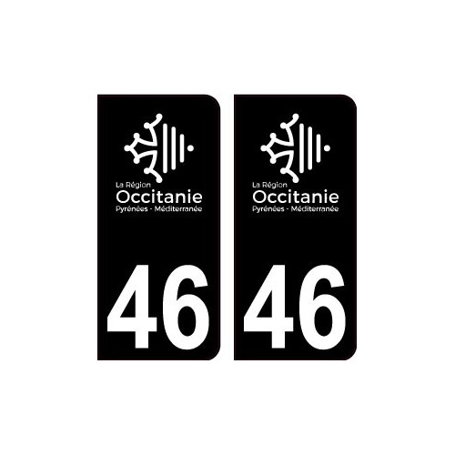 64 Pau logo sticker plate registration city