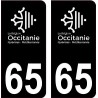 64 Pau logotipo de la etiqueta engomada de la placa de registro de la ciudad