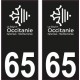 64 Pau logo sticker plate registration city