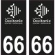 64 Pau logo sticker plate registration city