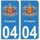 04 Forcalquier city sticker plate