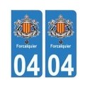 04 Forcalquier city sticker plate