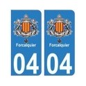 04 Forcalquier city sticker plate