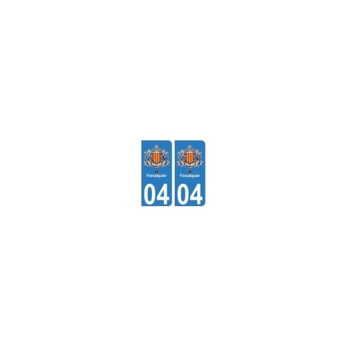 04 Forcalquier city sticker plate