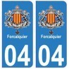 04 Forcalquier città adesivo piastra