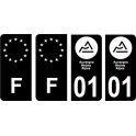 64 Pau logo sticker plate registration city