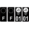 64 Pau logotipo de la etiqueta engomada de la placa de registro de la ciudad