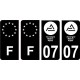 64 Pau-logo aufkleber plakette ez stadt