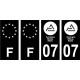 64 Pau-logo aufkleber plakette ez stadt