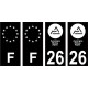 64 Pau-logo aufkleber plakette ez stadt
