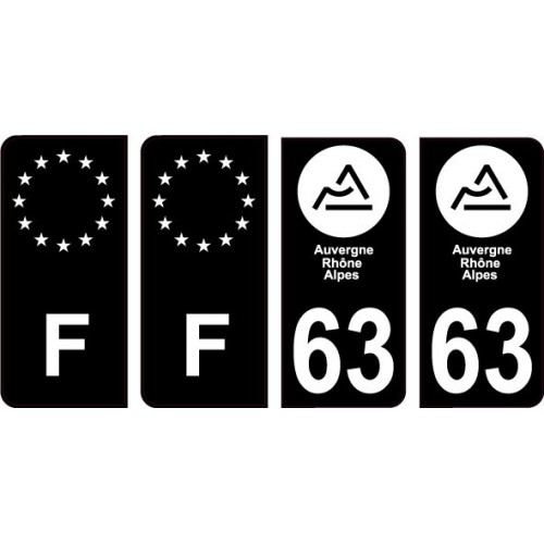 64 Pau logo adesivo piastra di registrazione city