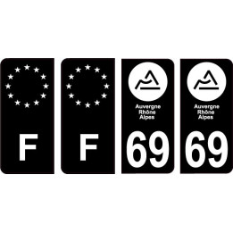 64 Pau logotipo de la etiqueta engomada de la placa de registro de la ciudad