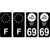 64 Pau-logo aufkleber plakette ez stadt