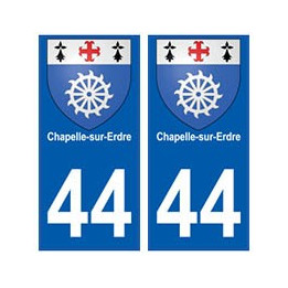 44 Chapelle-sur-Erdre blason autocollant plaque stickers ville