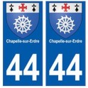 44 Chapelle-sur-Erdre blason autocollant plaque stickers ville