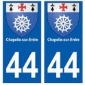 44 Chapelle-sur-Erdre blason autocollant plaque stickers ville