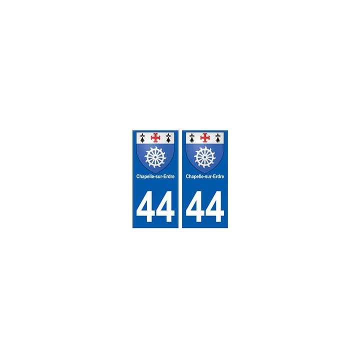 44 Chapelle-sur-Erdre blason autocollant plaque stickers ville