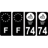 64 Pau logo sticker plate registration city