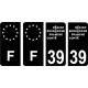 64 Pau-logo aufkleber plakette ez stadt