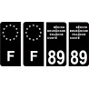 64 Pau logotipo de la etiqueta engomada de la placa de registro de la ciudad
