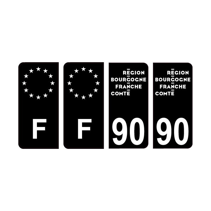 64 Pau logo sticker plate registration city