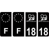 64 Pau logo sticker plate registration city
