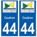 44 Couëron blason autocollant plaque stickers ville