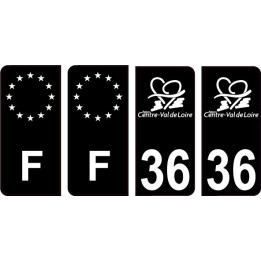 64 Pau logo sticker plate registration city
