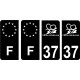 64 Pau-logo aufkleber plakette ez stadt