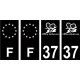 64 Pau-logo aufkleber plakette ez stadt