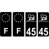 64 Pau logo sticker plate registration city