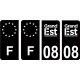 64 Pau logotipo de la etiqueta engomada de la placa de registro de la ciudad