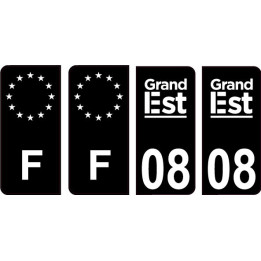 64 Pau logo sticker plate registration city