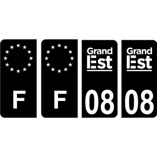 64 Pau logo sticker plate registration city