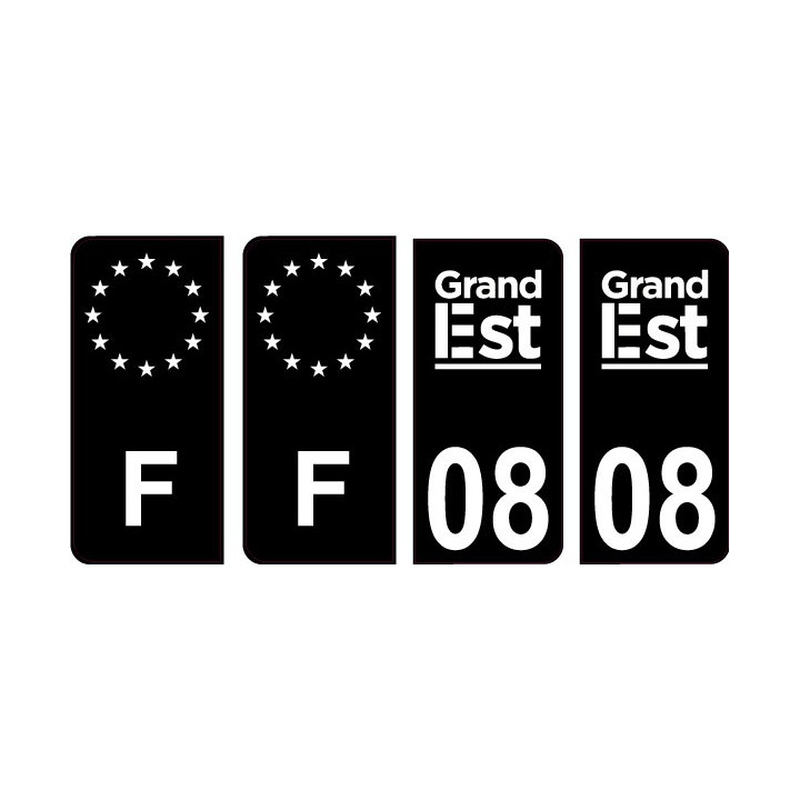 64 Pau logo sticker plate registration city