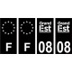 64 Pau logotipo de la etiqueta engomada de la placa de registro de la ciudad