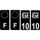 64 Pau logotipo de la etiqueta engomada de la placa de registro de la ciudad