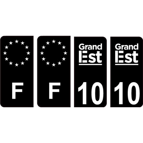 64 Pau logo sticker plate registration city