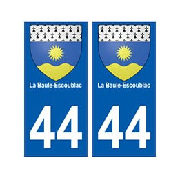 44 La Baule-Escoublac blason autocollant plaque stickers ville