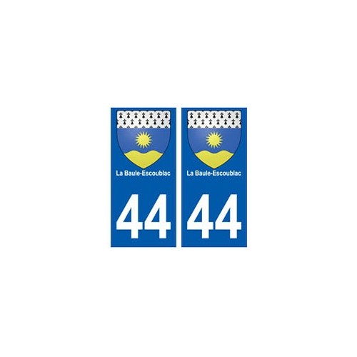 44 La Baule-Escoublac blason autocollant plaque stickers ville