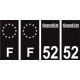 64 Pau-logo aufkleber plakette ez stadt