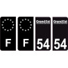 64 Pau logotipo de la etiqueta engomada de la placa de registro de la ciudad