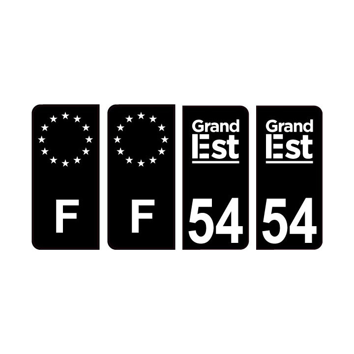 64 Pau logo sticker plate registration city