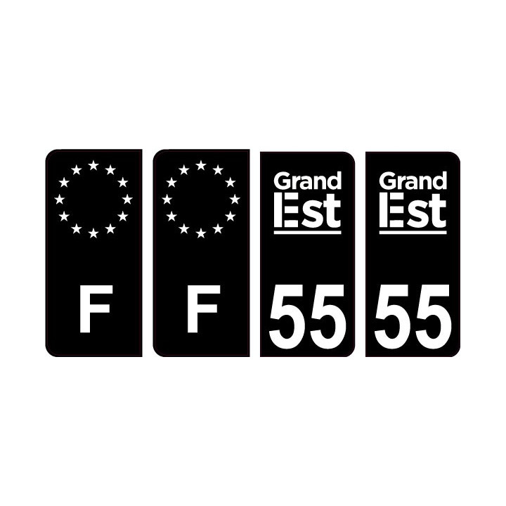 64 Pau logo sticker plate registration city