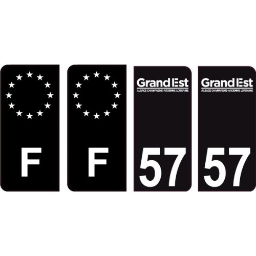 64 Pau logo sticker plate registration city