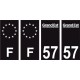 64 Pau logotipo de la etiqueta engomada de la placa de registro de la ciudad