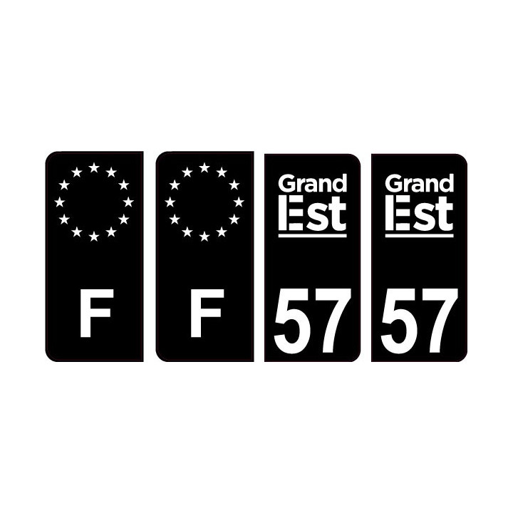 64 Pau logo sticker plate registration city