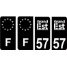 64 Pau logo sticker plate registration city